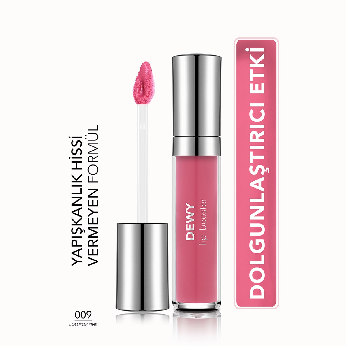  FLORMAR EXC. FLORMAR EXC. Flormar Dewy Lip Booster Dudak Parlatıcısı 09 Lollipop Pink  1 of 6 