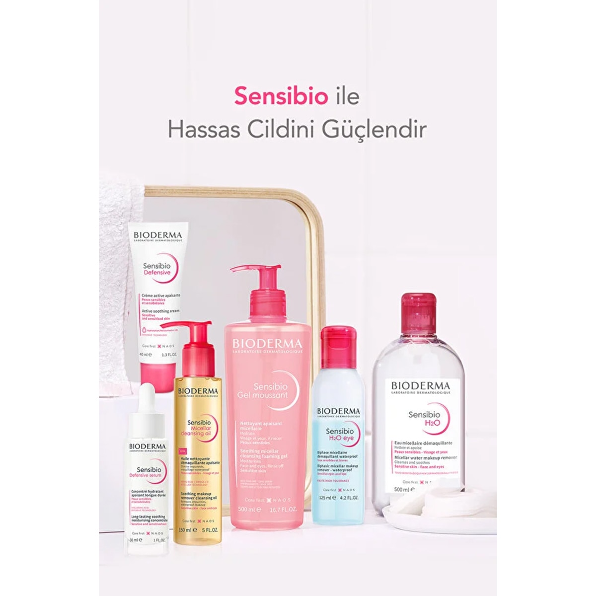  BIODERMA BIODERMA Bioderma Sensibio Foaming Gel Hassas ve Normal Ciltler için Durulanan Micellar Yüz Temizleme Jeli 200 ml  1 of 6 