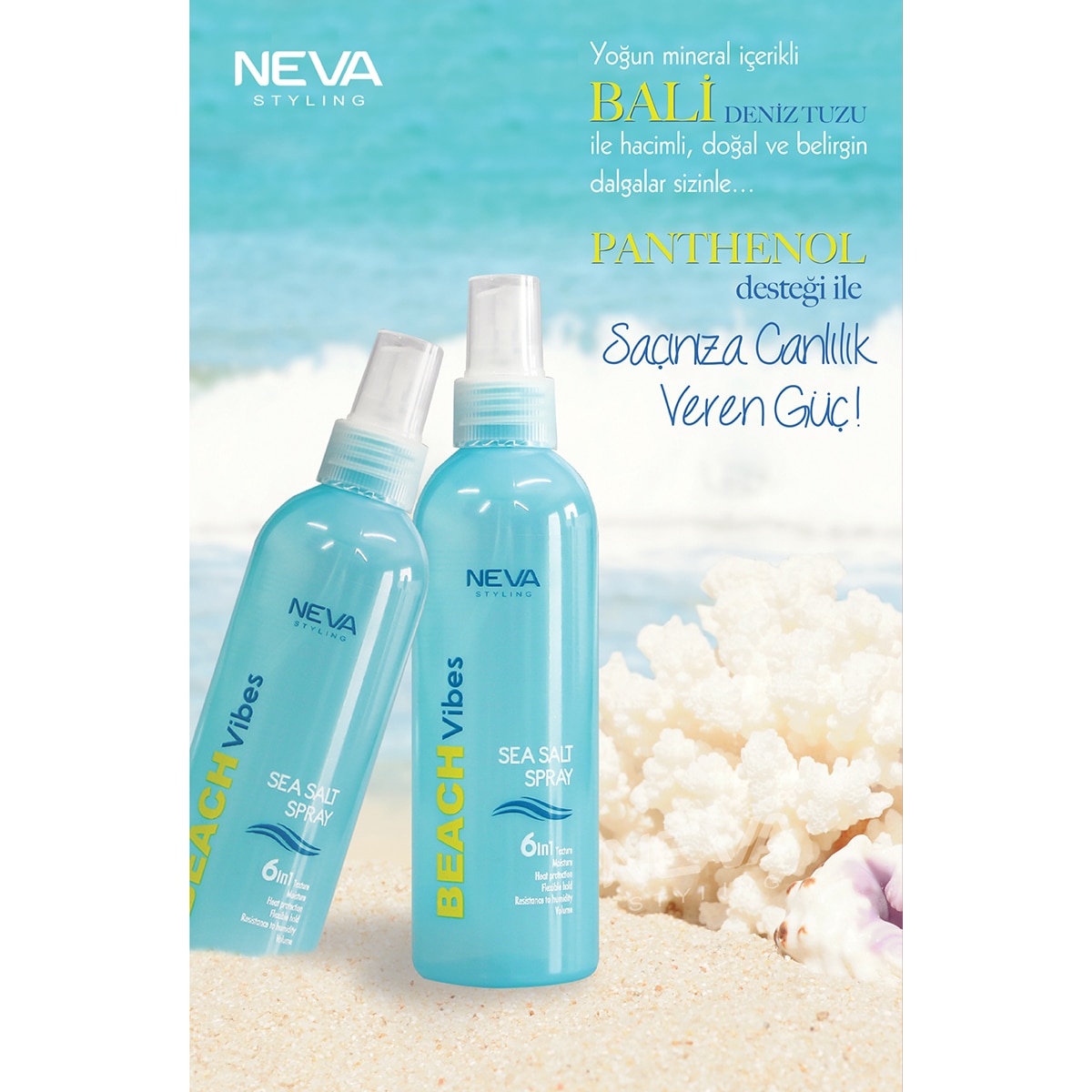  NEVA NEVA Neva Beach Vibes Sea Salt Sprey 200 ml  1 of 5 