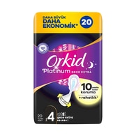 Orkid Platinum Gece Extra Hijyenik Ped 20 Adet