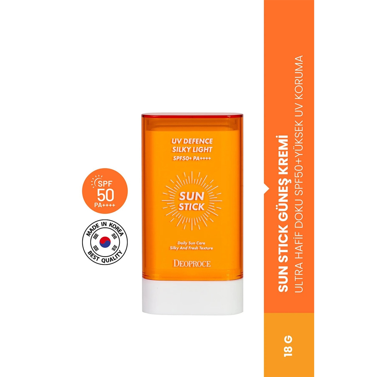  undefined DEOPROCE KOREA DEOPROCE KOREA UV KRY HAFİF GÜNEŞ STCK SPF50+ 18GR  1 of 6 