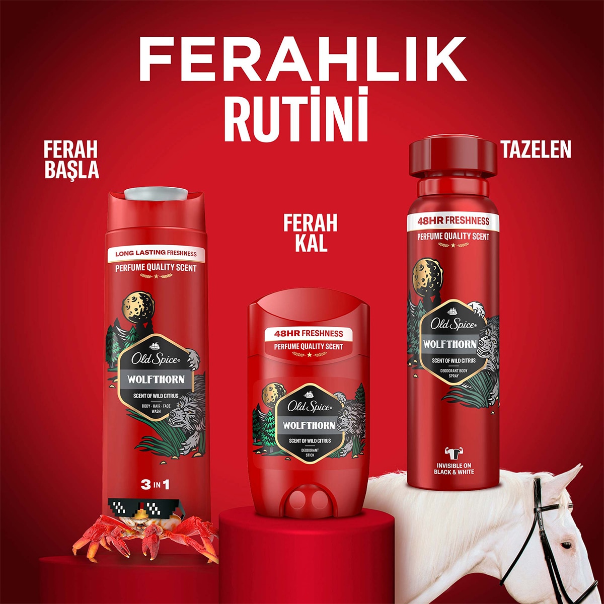  OLD SPICE OLD SPICE Old Spice Wolfthorn Erkekler İçin Duş Jeli ve Şampuan 400 ml  1 of 11 