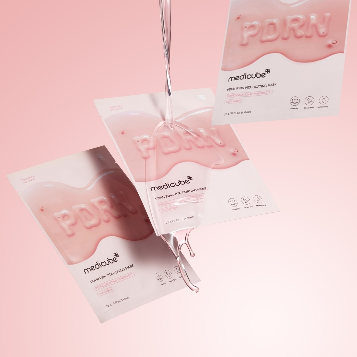 MEDICUBE MEDICUBE Medicube PDRN Somon DNA Pink Vita Coating Maske 1 Adet 1 of 4