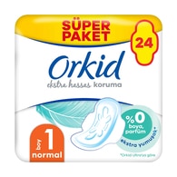  ORKID ORKID Orkid Ekstra Hassas Hijyenik Ped Dörtlü Paket Normal 24'lü  1 of 1 
