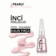  FLORMAR FLORMAR Flormar Pearly Parlak Bitişli Sedefli Oje No: PL202 Satiny Pink  1 of 5 
