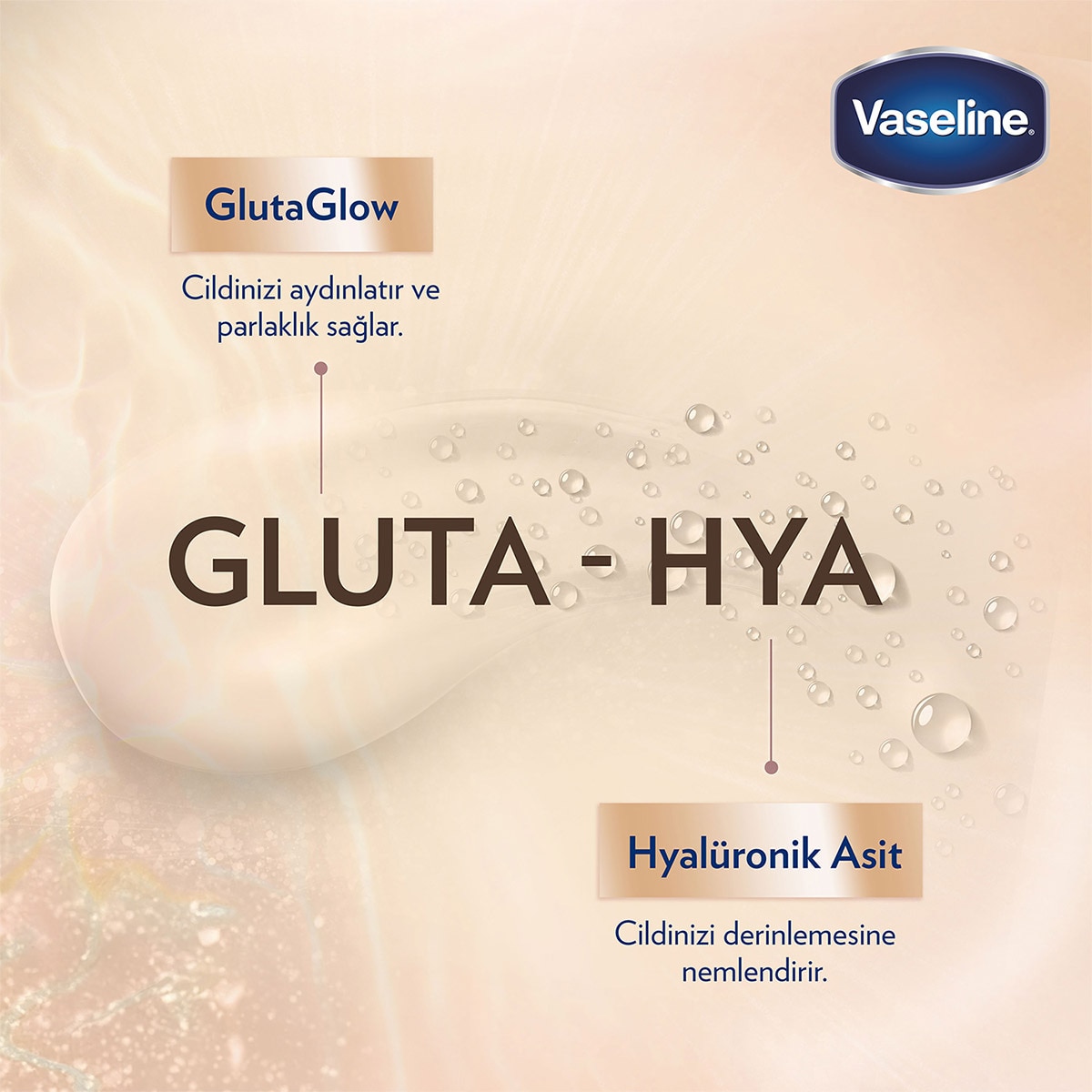  VASELINE VASELINE Vaseline Gluta Hya Serum Etkili UV Losyon Leke Karşıtı ve Aydınlatıcı 200 ml  1 of 10 
