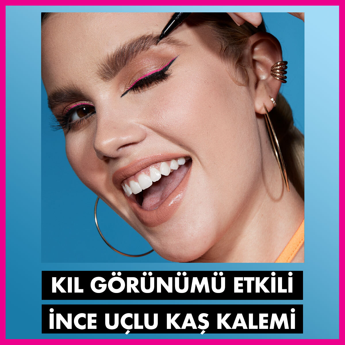  NYX NYX Nyx Professional Makeup Lift and Snatch Kaş Kalemi Pen Black  1 of 8 