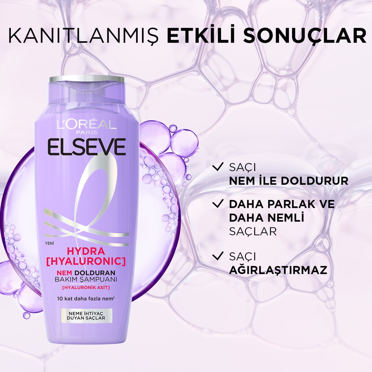  ELSEVE ELSEVE Elseve Şampuan Hydra Nem Dolduran 300 ml  1 of 8 