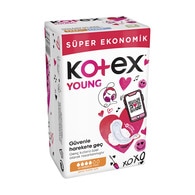 Kotex Young Super Ekonomik Paket Gündüz 22'li