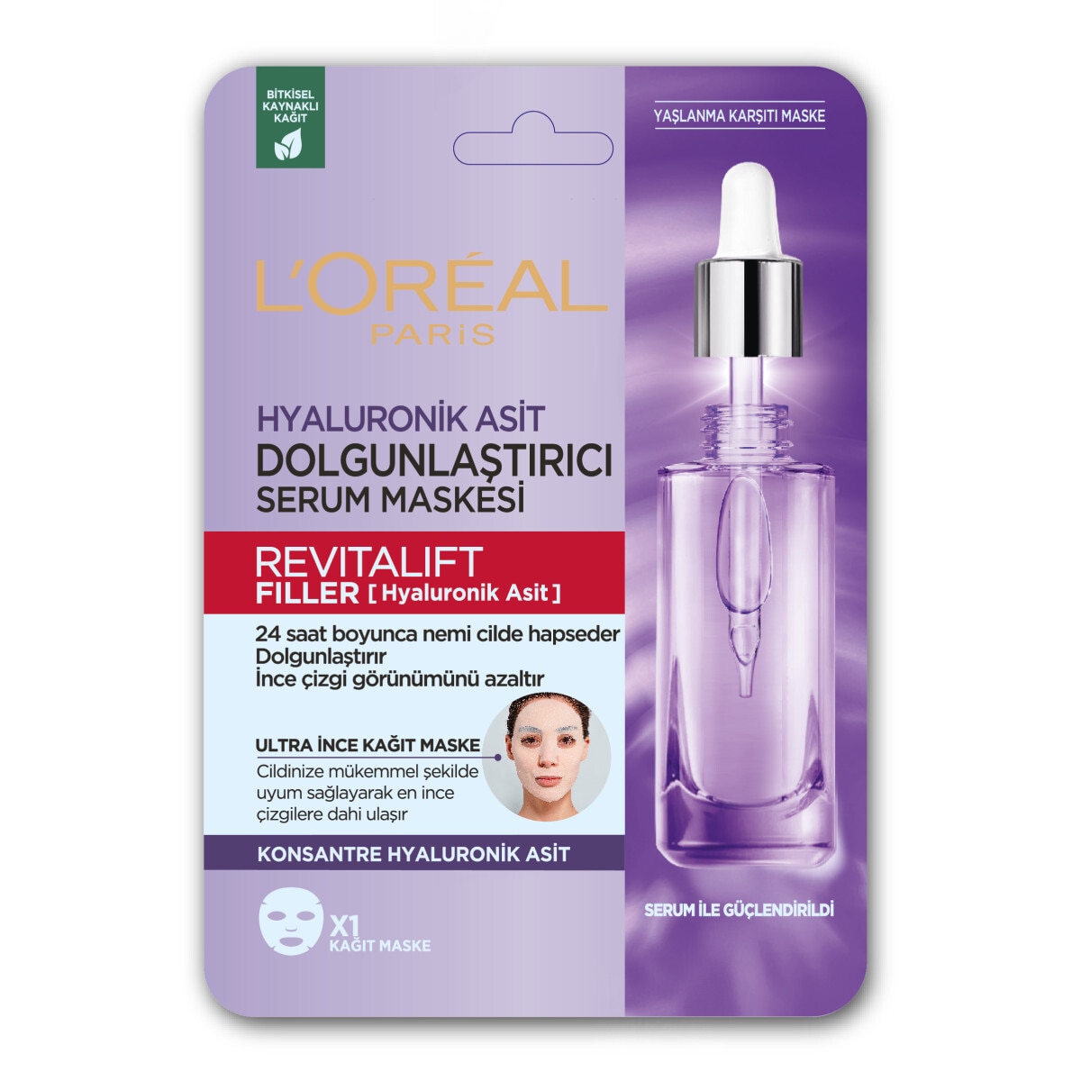  LOREAL PARIS LOREAL PARIS L'Oreal Paris Revitalift Filler Dolgunlaştırıcı Serum Maske  1 of 5 