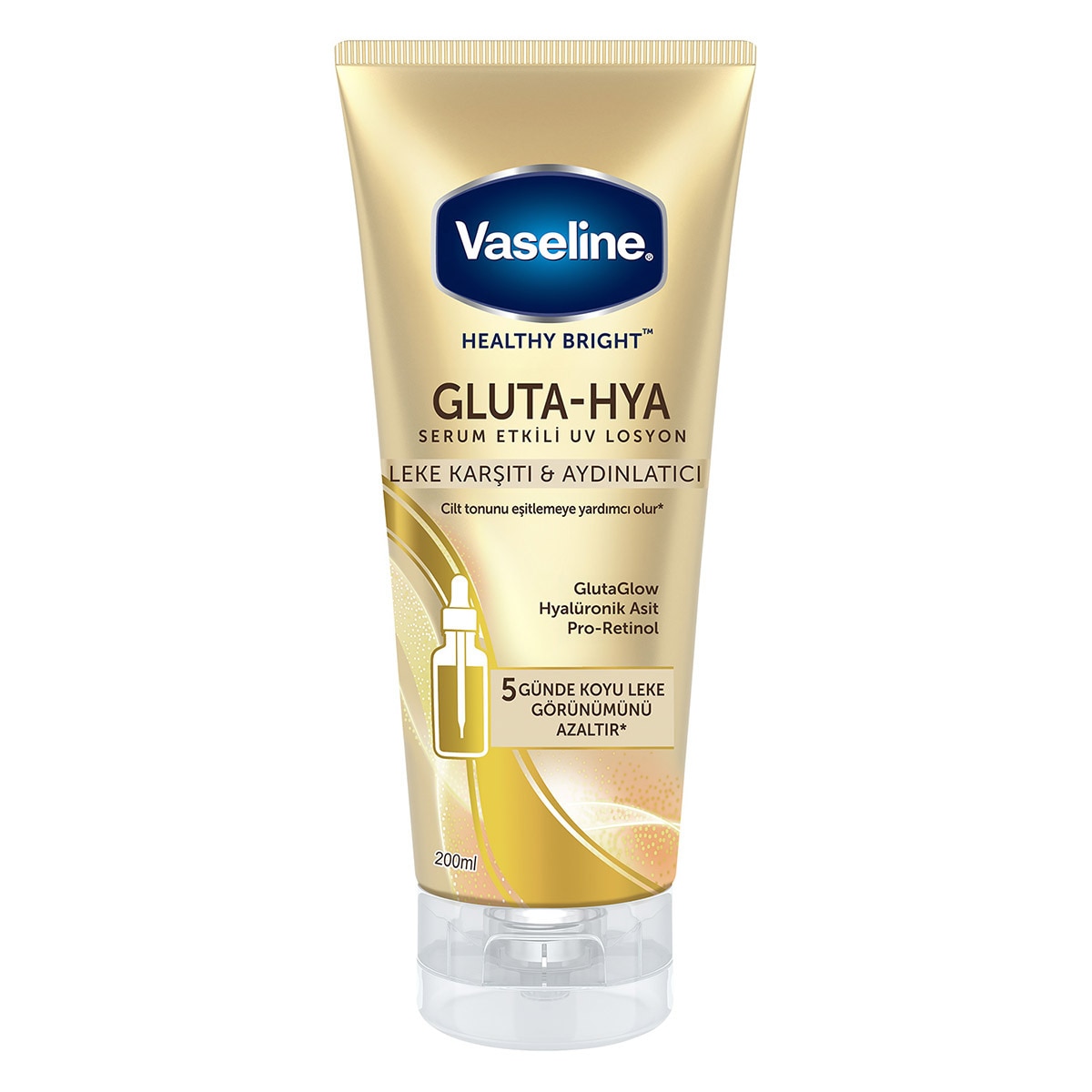  VASELINE VASELINE Vaseline Gluta Hya Serum Etkili UV Losyon Leke Karşıtı ve Aydınlatıcı 200 ml  1 of 10 