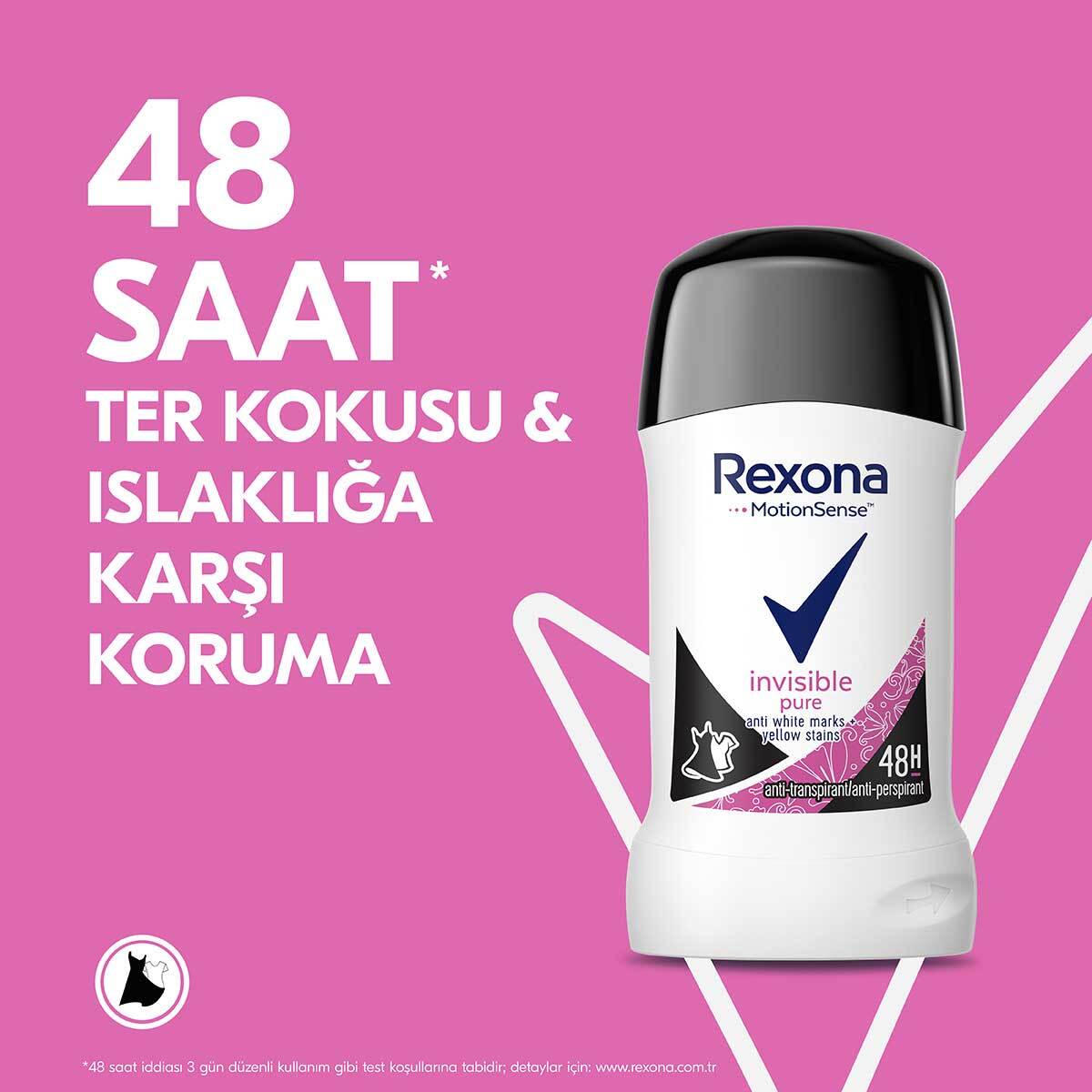  REXONA REXONA Rexona MotionSense Kadın Stick Deodorant Invisible Pure 40 ml  1 of 8 