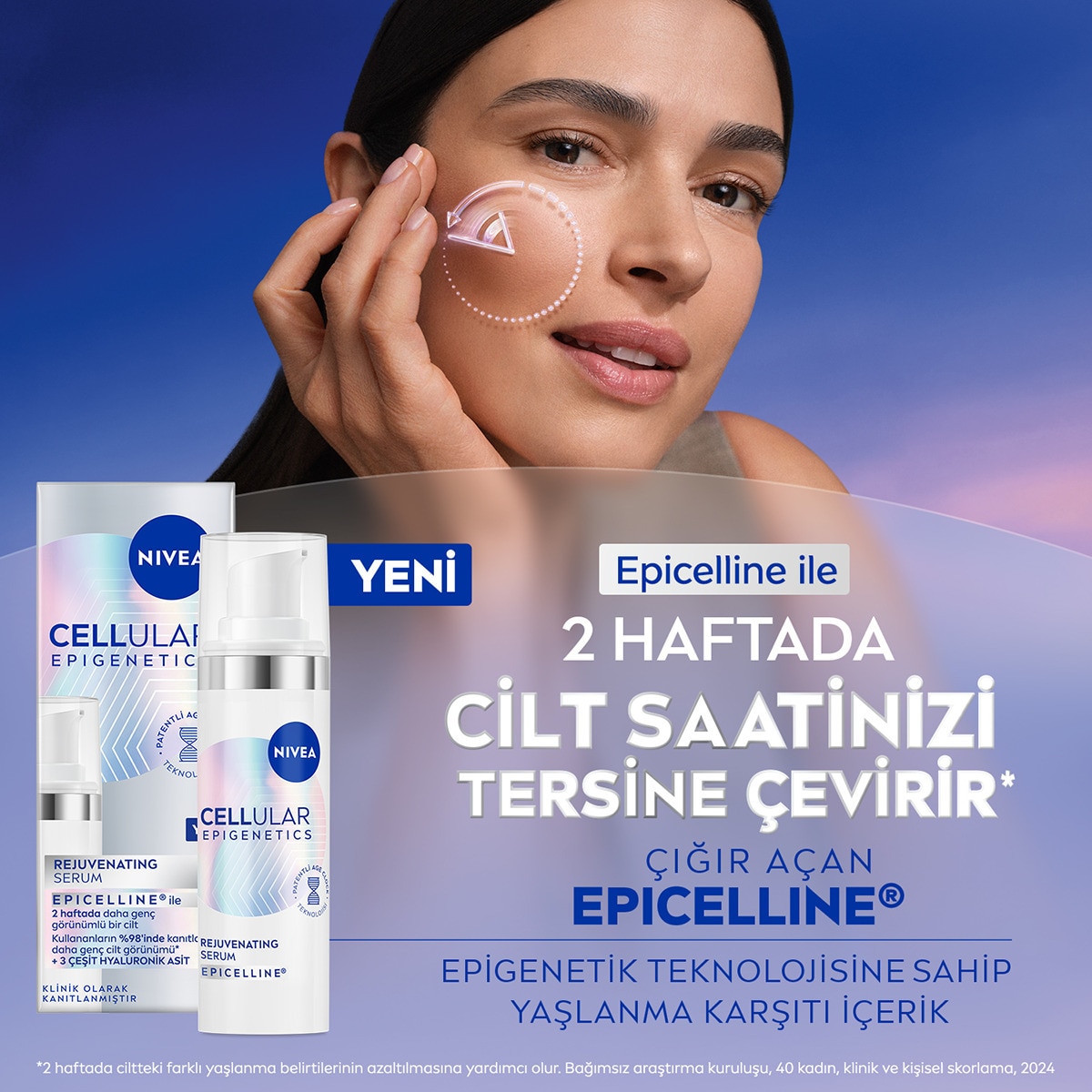  NIVEA VISAGE NIVEA VISAGE Nivea Cellular Epigenetics Rejuvenating Yaşlanma Karşıtı Cilt Serumu 30 ml  1 of 8 