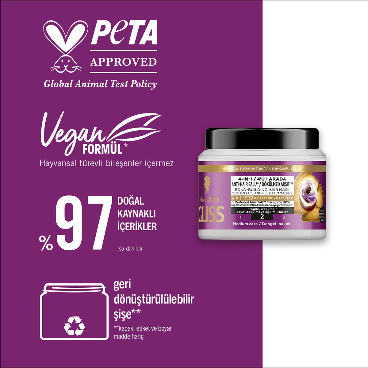  GLISS GLISS Glıss Saç Maskesi Full Hair Wonder 400 ml  1 of 9 