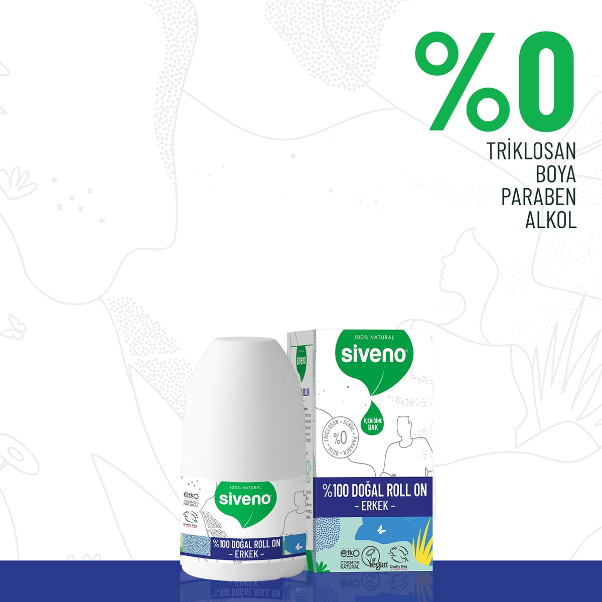 SIVENO SIVENO Siveno Doğal Roll On Erkek 50 ml 1 of 7