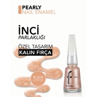  FLORMAR FLORMAR Flormar Pearly Yarı Transparan & Parlak Bitişli Sedefli Oje No: 374 Crystal Light  1 of 5 