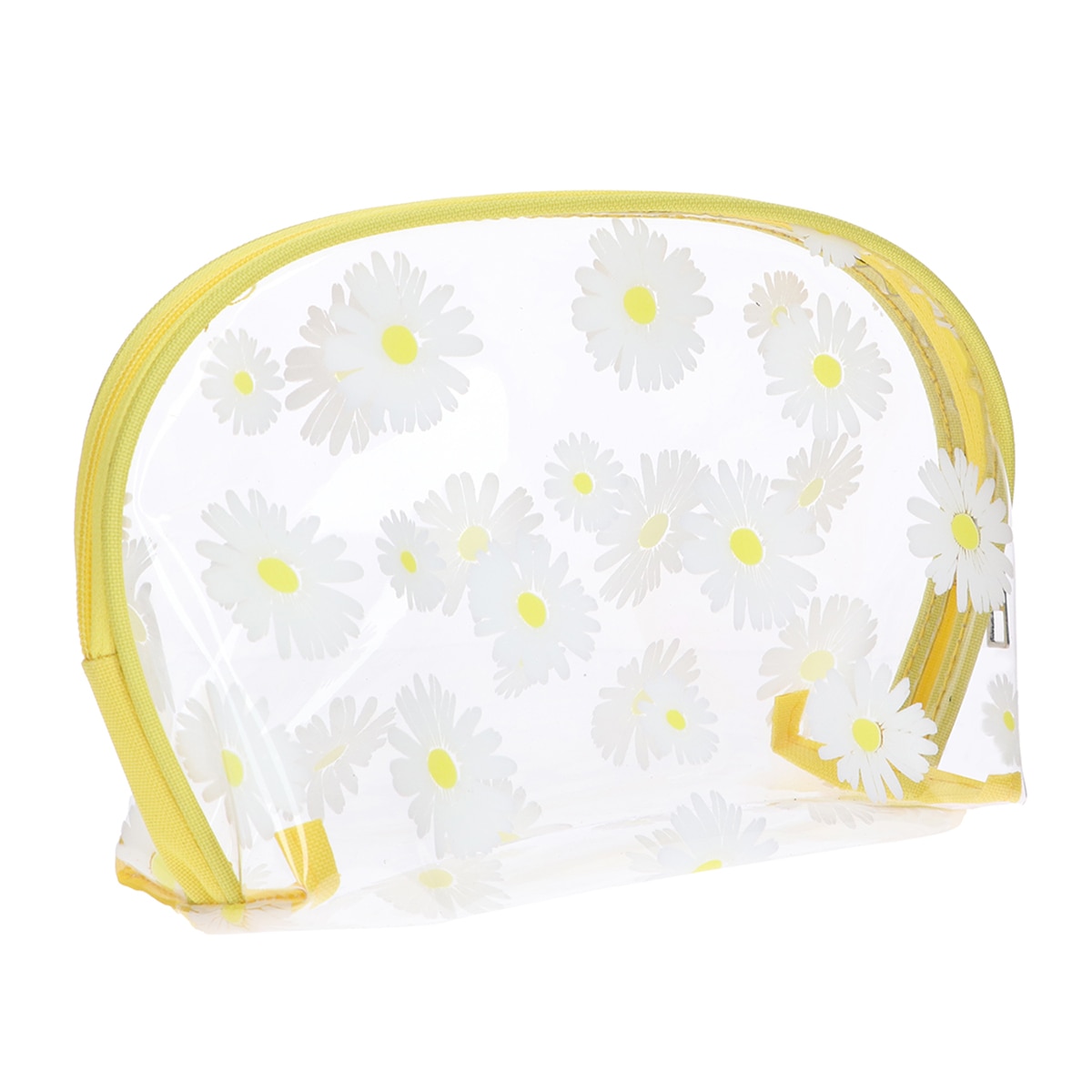 MIINE MIINE Miine Makyaj Çantası Oval Şeffaf Papatya  1 of 2