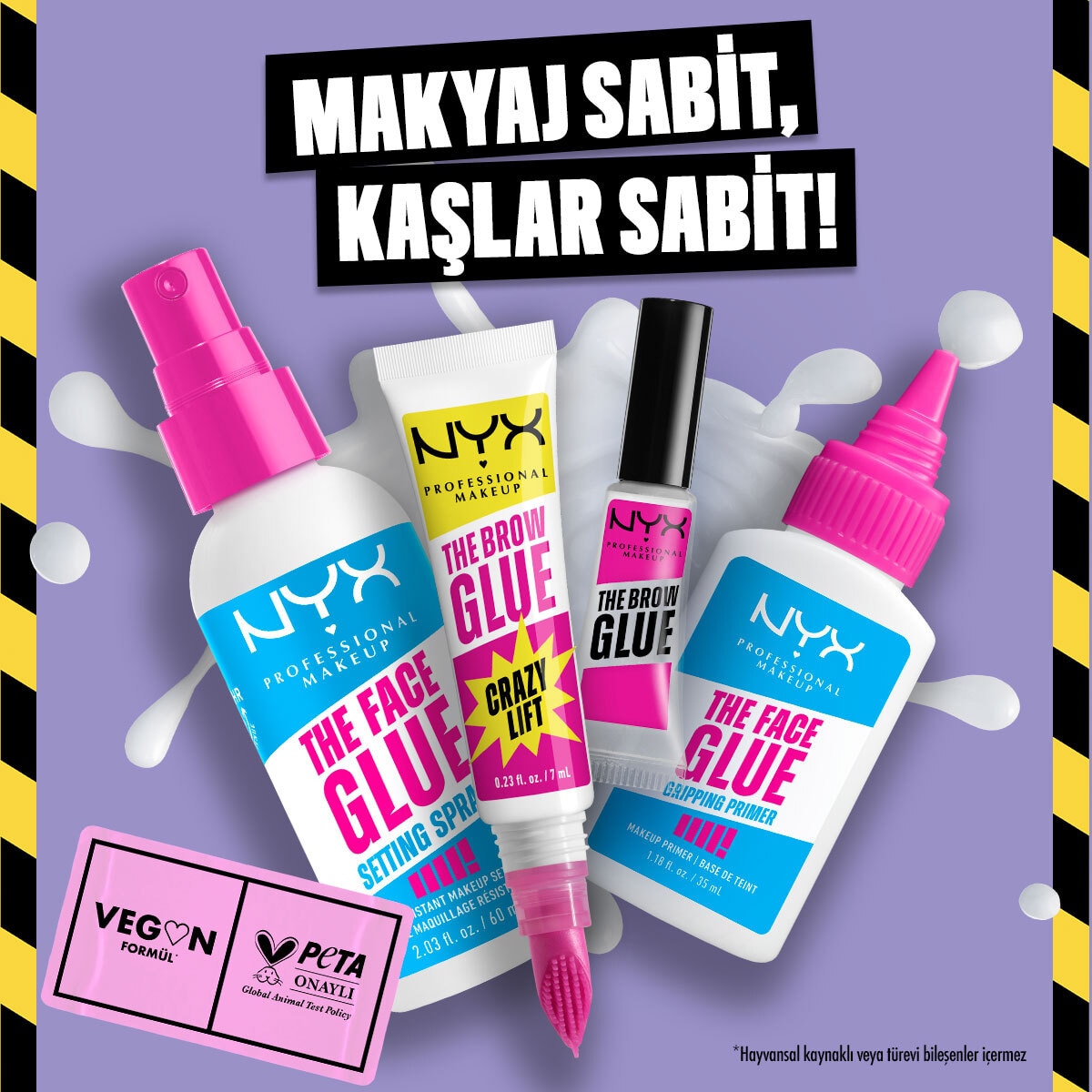 NYX NYX Nyx Professional Makeup The Super Brow Glue Sabitleyici Kaş Jeli O1 1 of 6