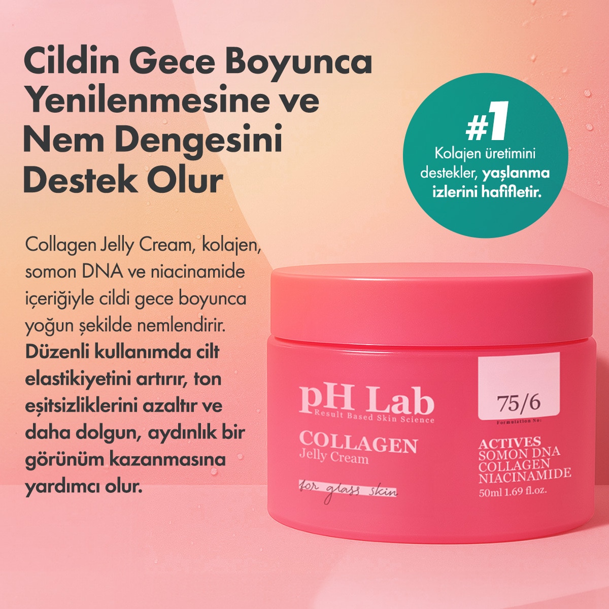 undefined PH LAB Ph Lab Collagen Nemlendirici Jel Krem 50 ml 1 of 8