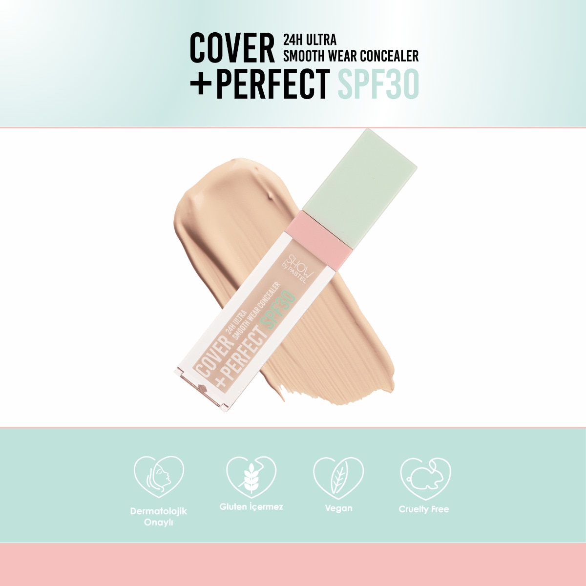 undefined SHOW BY PASTEL Show By Pastel Cover+Perfect SPF30 Ultra Kapatıcı 304 Nude Pink  1 of 7 