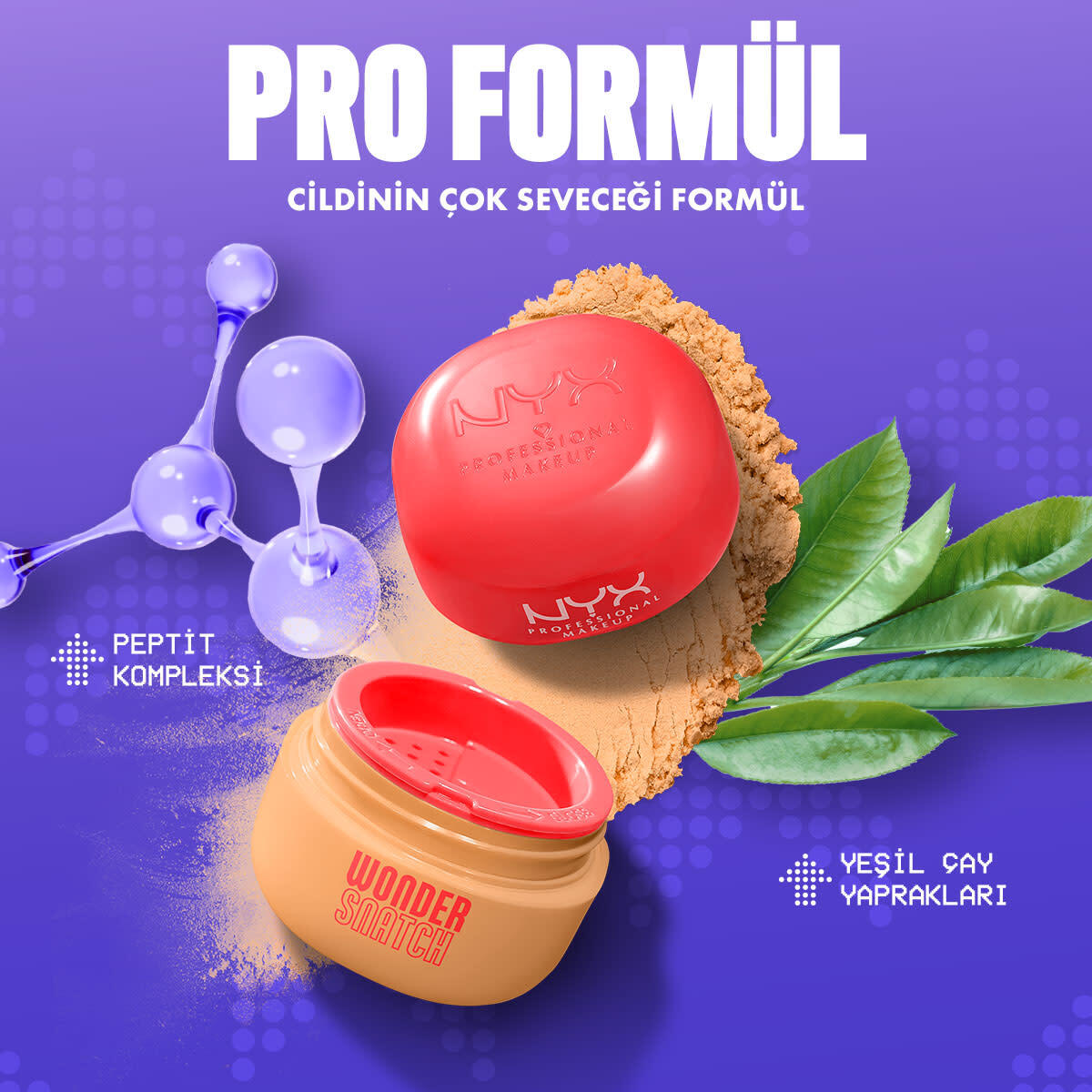  NYX NYX Nyx Professional Makeup Wonder Snatch Sabitleyici Pudra Peach Posse  1 of 10 