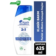  HEAD&SHOULDERS HEAD&SHOULDERS Head&Shoulders Şampuan 2'si 1 Arada Klasik 625 ml  1 of 1 