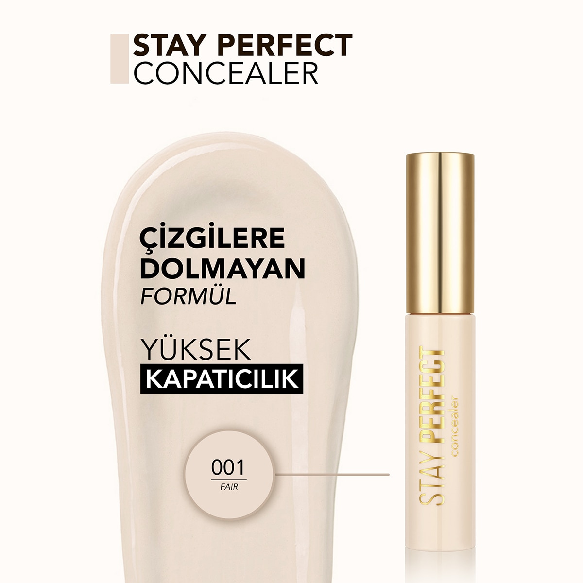  FLORMAR FLORMAR Flormar Stay Perfect Kapatıcı No: 01 Fair  1 of 6 