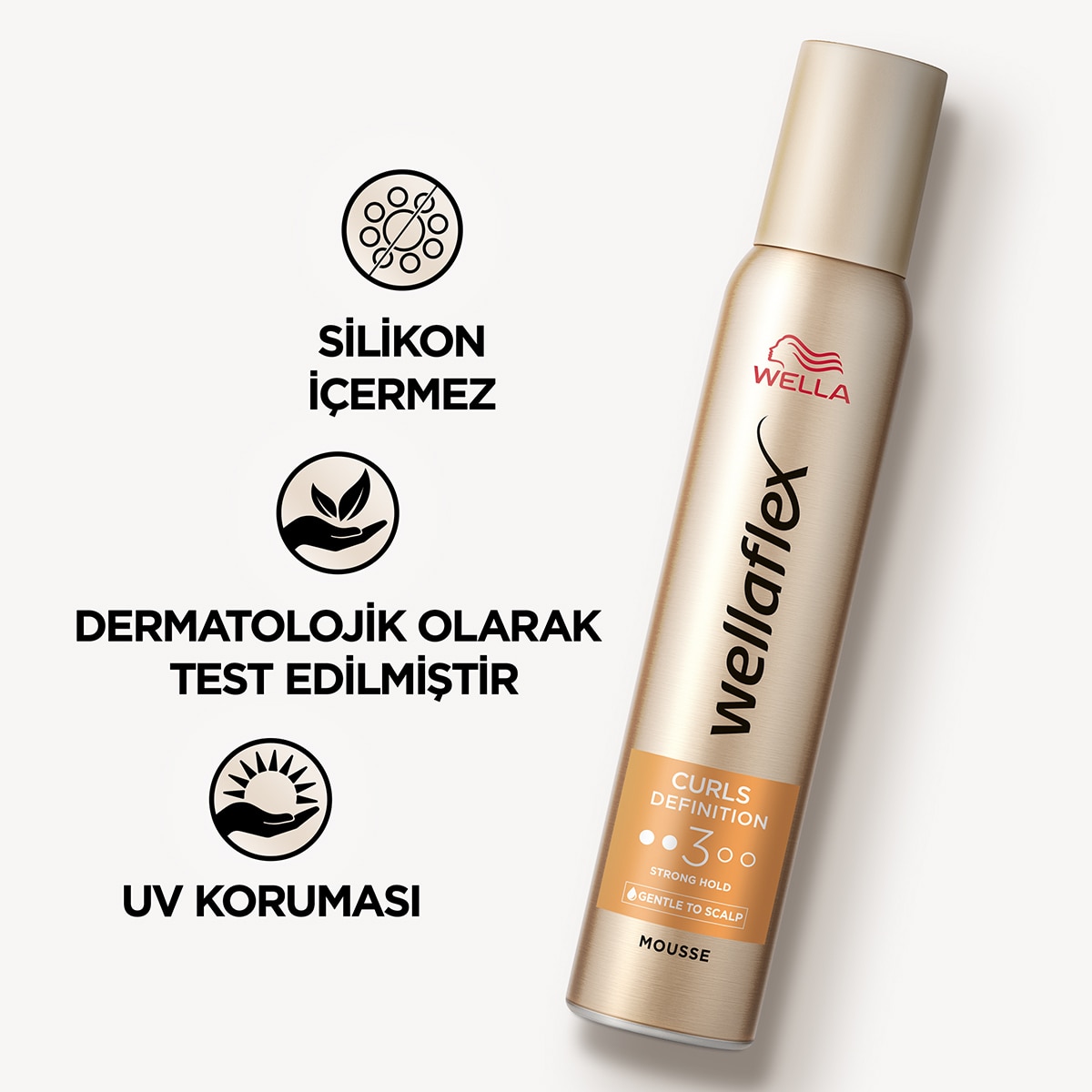  WELLA WELLA Wellaflex Curls Saç Köpüğü Güçlü 200 ml  1 of 6 