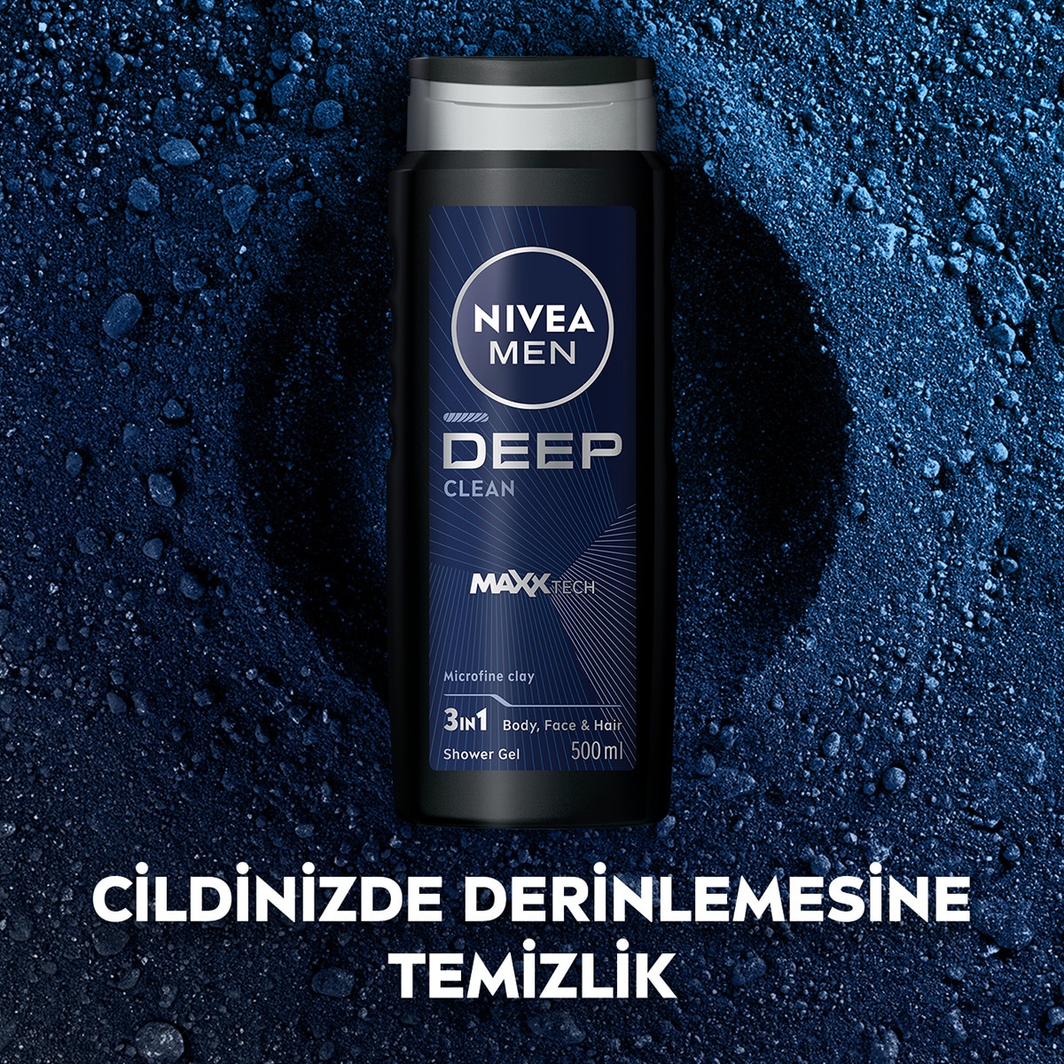  NIVEA BATH CARE NIVEA BATH CARE Nivea Men Erkek Banyo ve Duş Jeli Deep Dimension 500 ml Vücut Saç Yüz  1 of 6 
