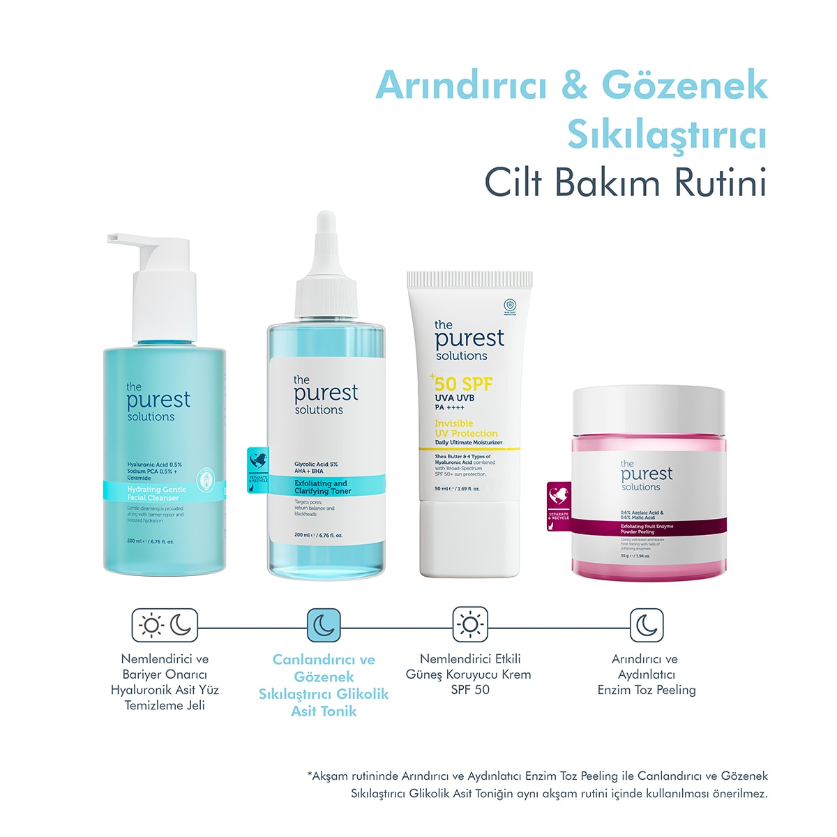 THE PUREST SOLUTIONS THE PUREST SOLUTIONS The Purest Solutions Gözenek Sıkılaştırıcı Tonik 200 ml 1 of 7