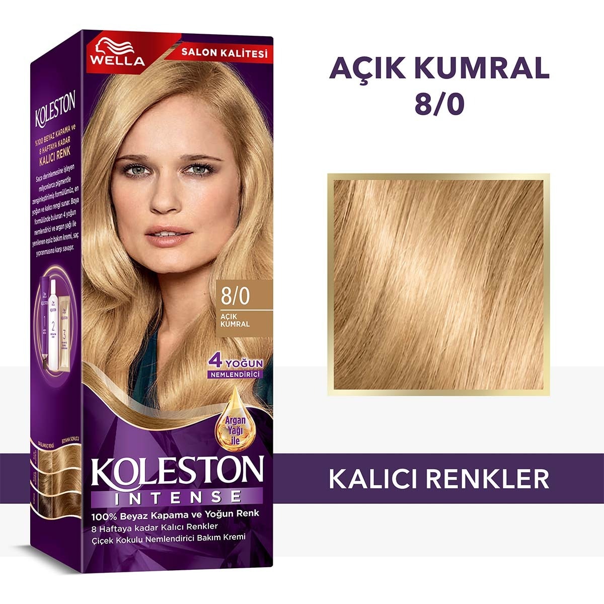  KOLESTON KOLESTON NATURALS Wella Koleston Intense Saç Boyası 8/0 Açık Kumral  1 of 7 