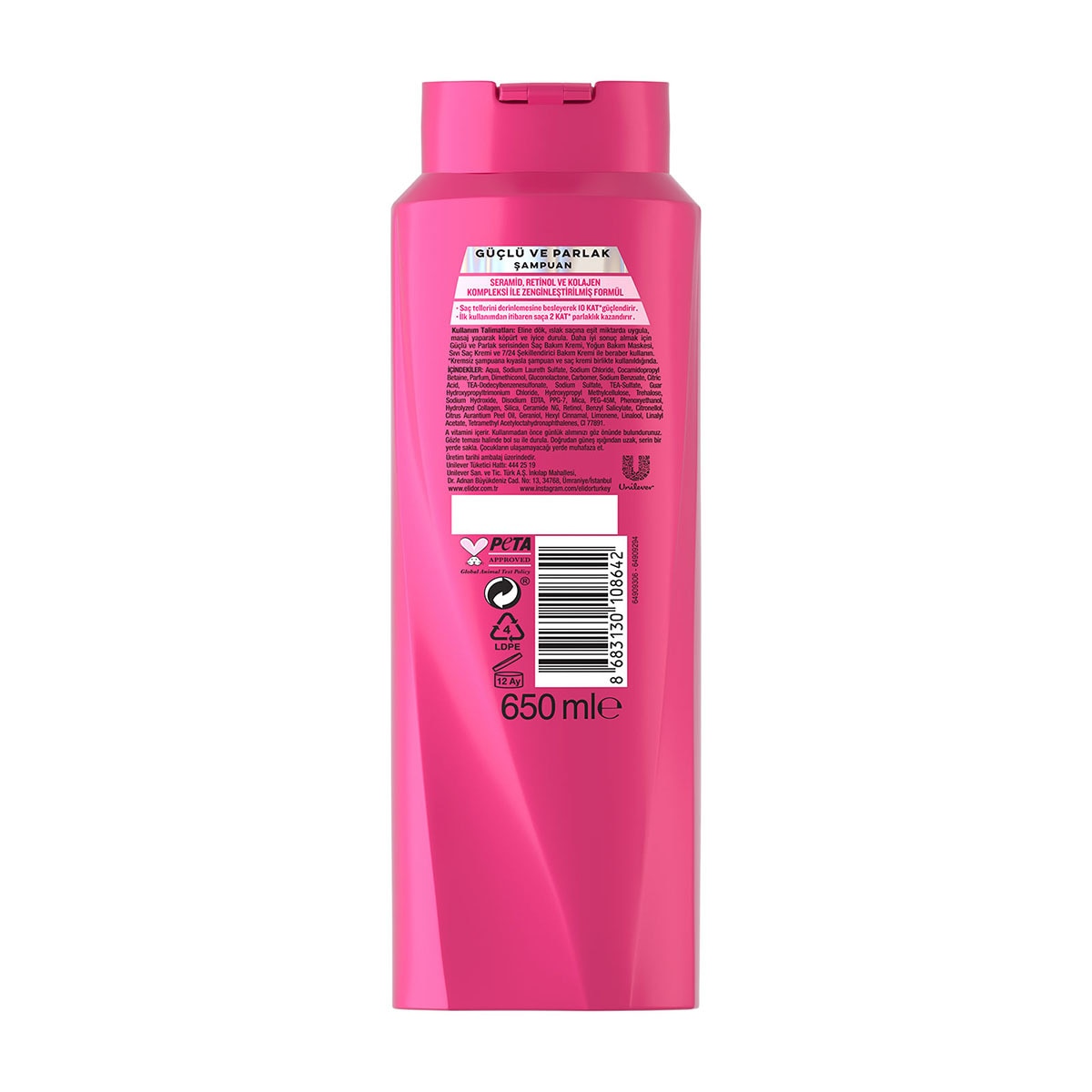  ELİDOR ELİDOR Elidor Şampuan Güçlü Parlak 650 ml  1 of 7 