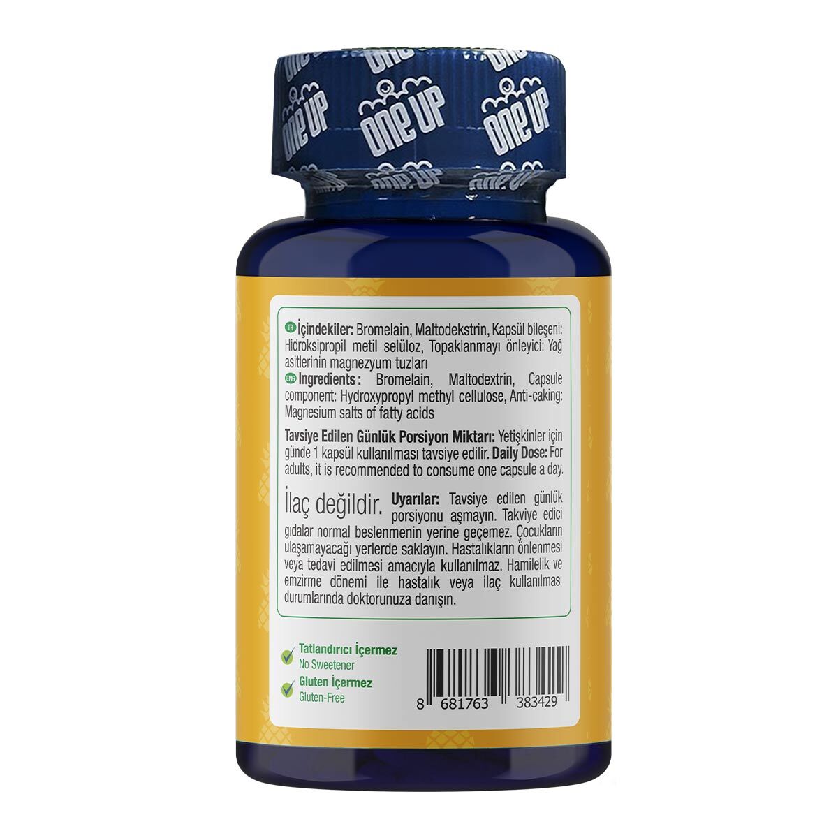  ONE UP ONE UP One Up Bromelain 30 Kapsül  1 of 3 