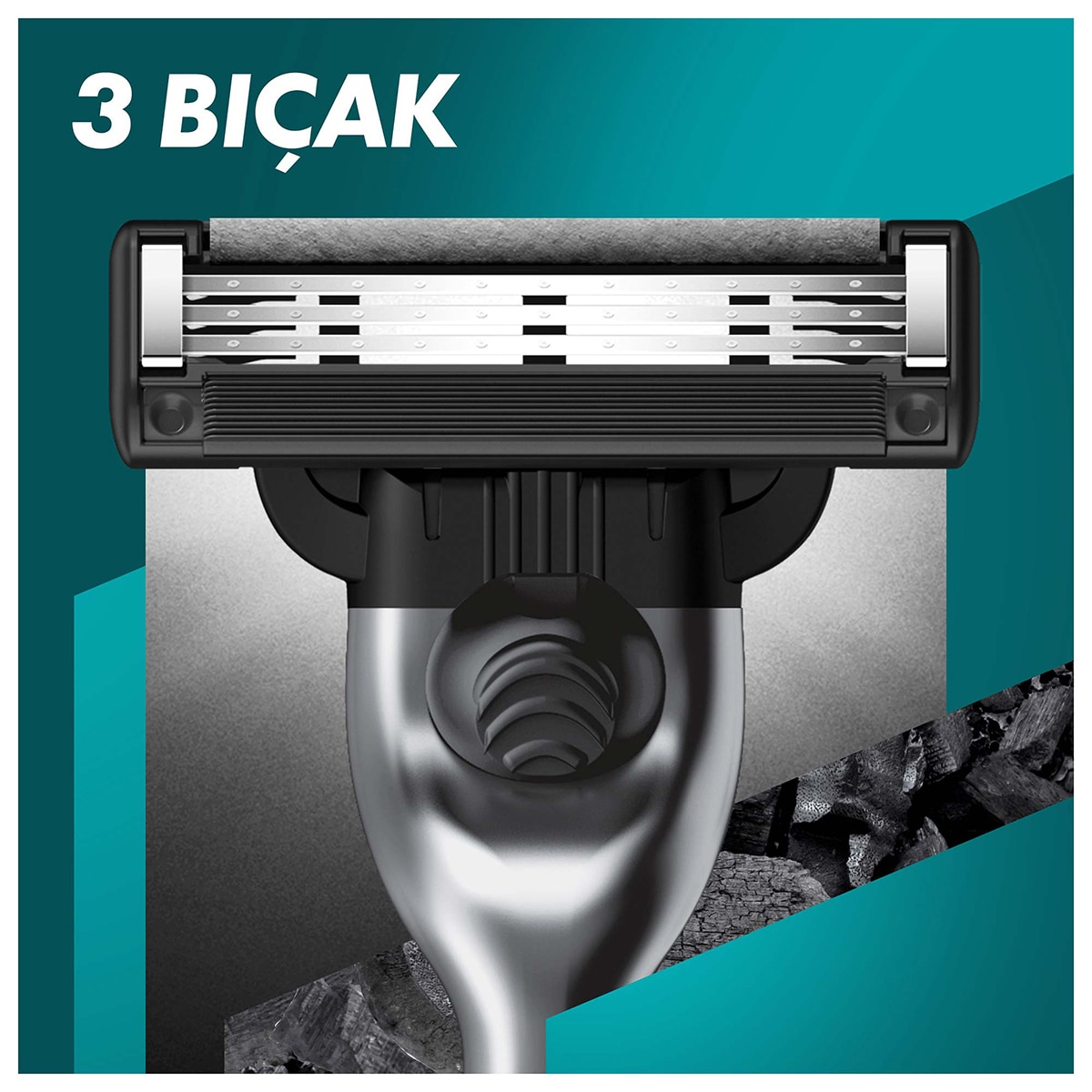 GILLETTE GILLETTE Gillette M3 Charcoal Tıraş Makinesi + 6 Yedek Bıçak Seti 1 of 5