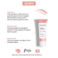 Sinoz Pink Touch Ton Eşitleyici Yüz Güneş Kremi Spf50 50 ml