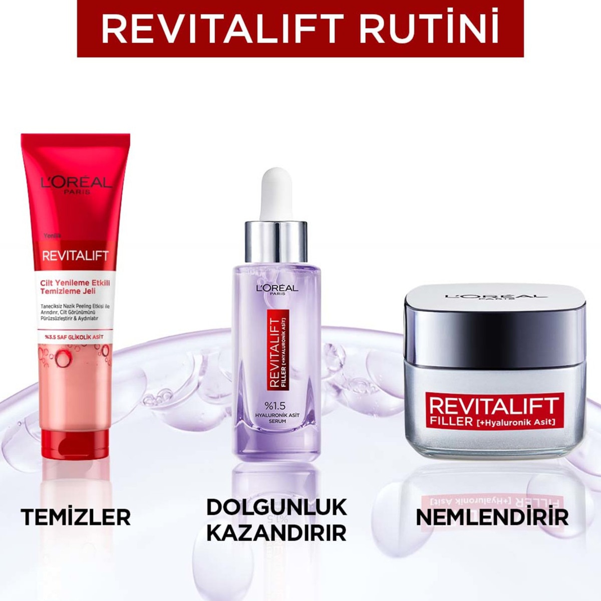  LOREAL PARIS LOREAL PARIS L'Oreal Paris Revitalift Cilt Yenileme Etkili Temizleme Jeli 150 ml Glikolik Asit  1 of 5 