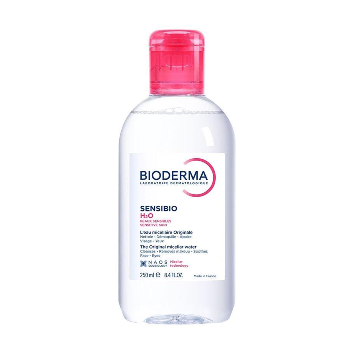 BIODERMA BIODERMA Bioderma Sensibio H2O Hassas ve Normal Ciltler için Micellar Arındırıcı Makyaj Temizleme Suyu 250 ml 1 of 4
