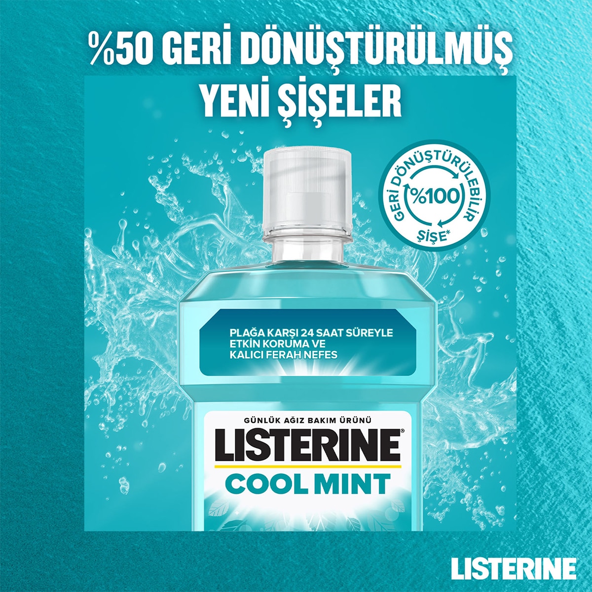  LISTERINE LISTERINE Listerine Cool Mint Ağız Suyu 250 ml  1 of 7 