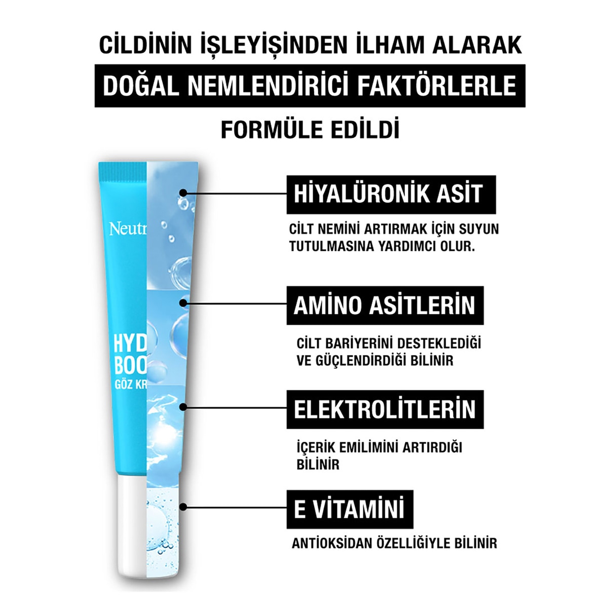  NEUTROGENA NEUTROGENA Neutrogena Hydro Boost Yorgunluk Karşıtı Göz Kremi 15 ml  1 of 5 