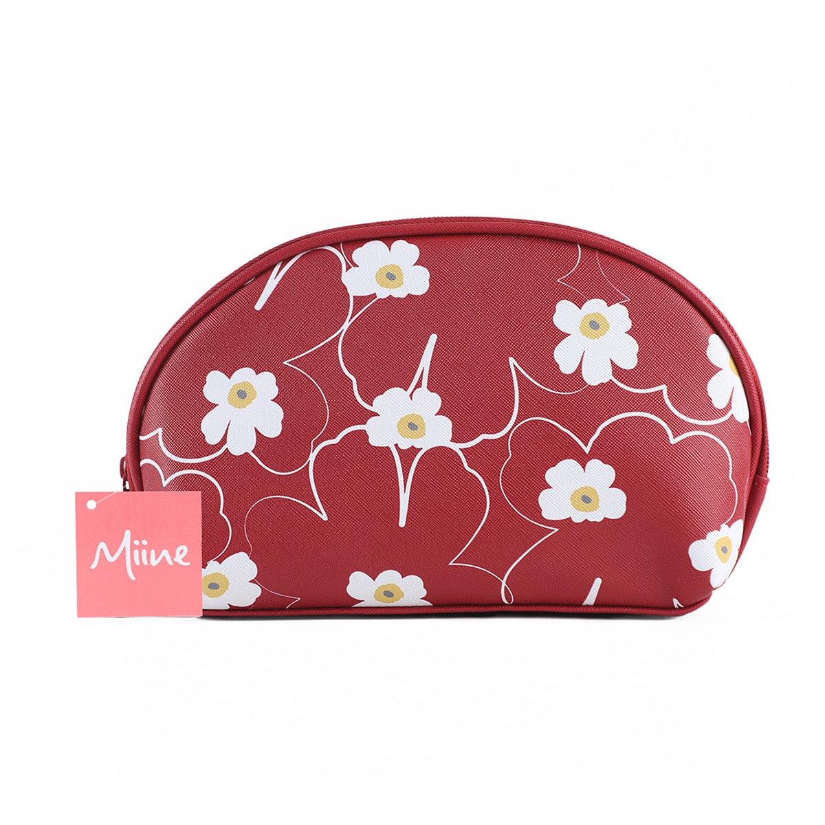 MIINE MIINE Miine Makyaj Çantası Orta Çiçekli Kırmızı 1 of 2