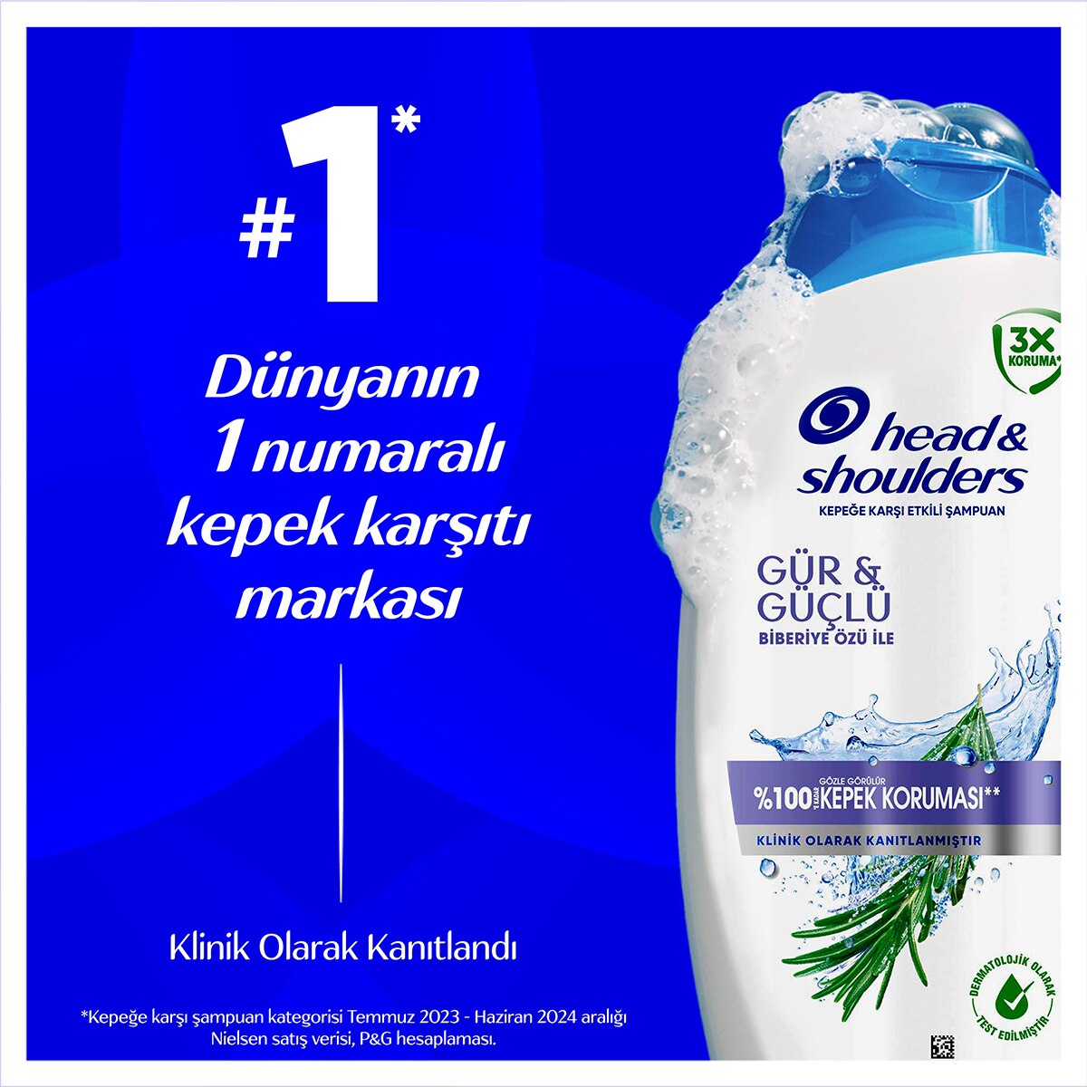  HEAD&SHOULDERS HEAD&SHOULDERS Head & Shoulders Şampuan Gür ve Güçlü Saçlar 330 ml  1 of 10 