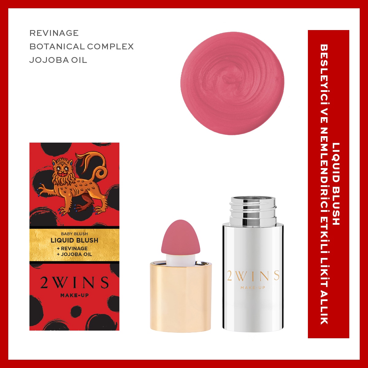 undefined 2WINS MAKE UP 2Wins Make Up Likit Allık Bubble Gum 1 of 8