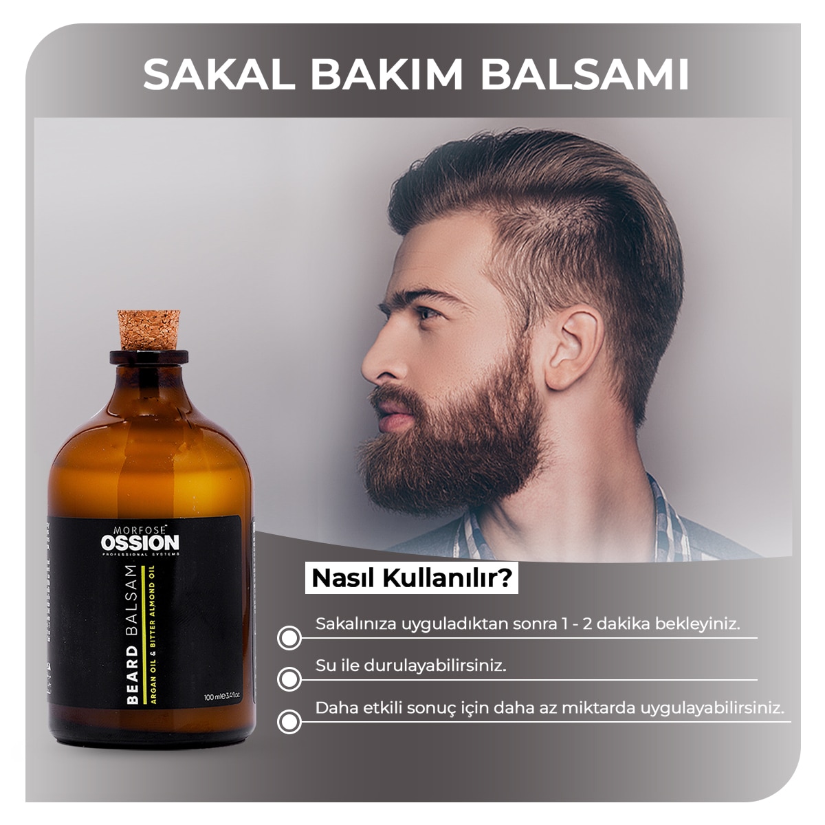  MORFOSE MORFOSE Morfose Ossion Premium Barber Line Sakal Balsamı 100 ml  1 of 6 