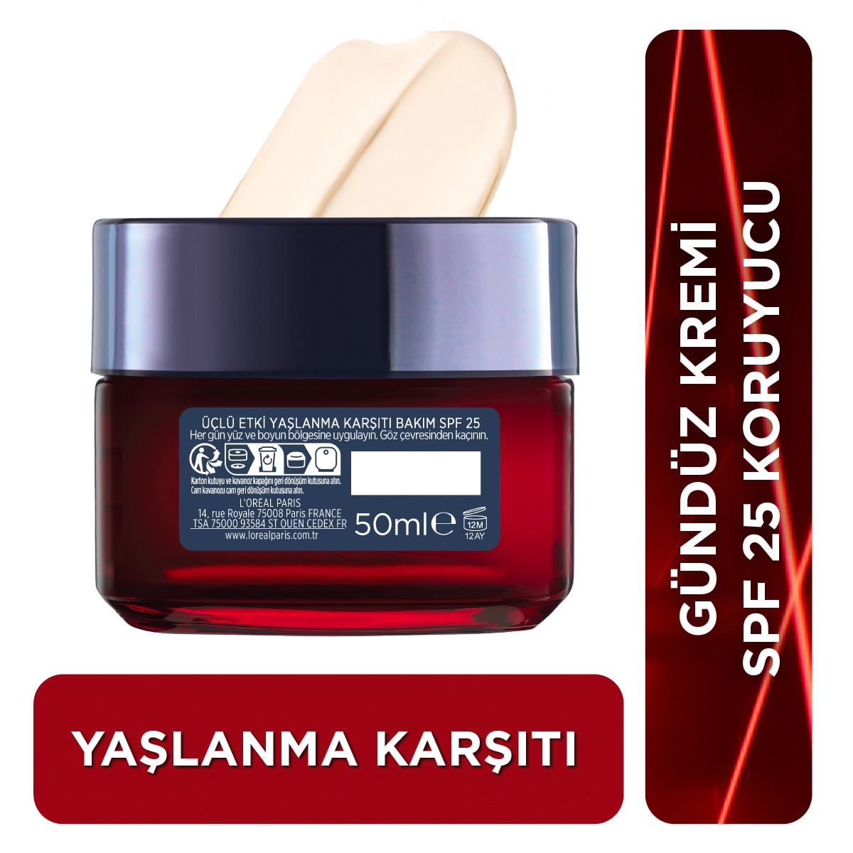  LOREAL PARIS LOREAL PARIS L'Oreal Paris Revitalift Laser X3 Leke Karşıtı Krem 50 ml  1 of 5 
