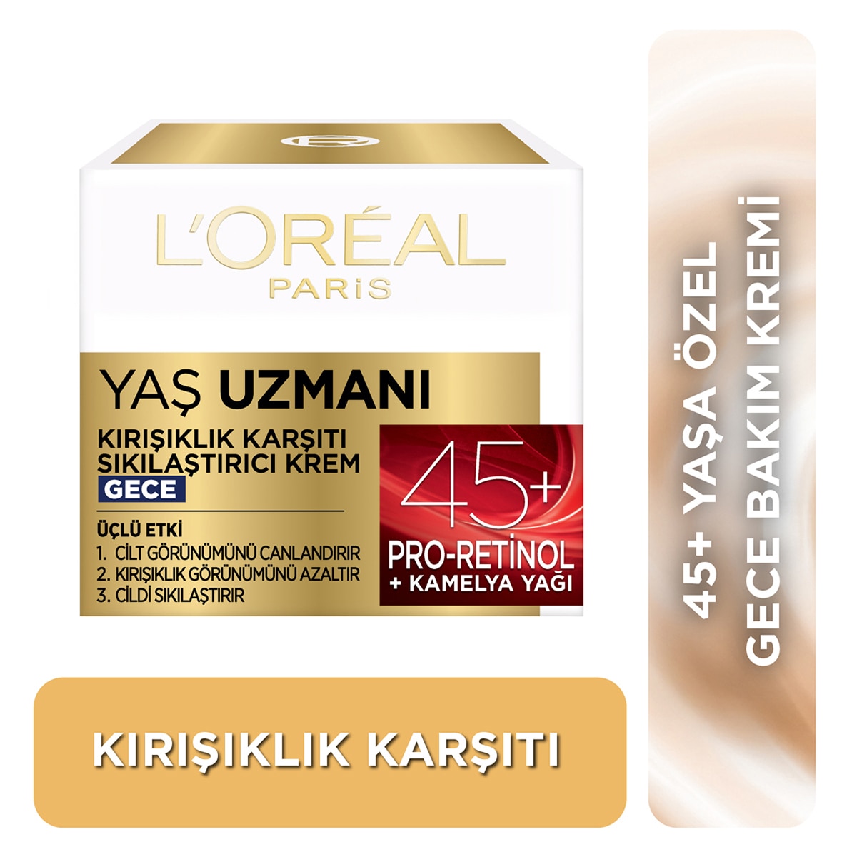 LOREAL PARIS LOREAL PARIS L'Oreal Paris Yaş Uzmanı Sıkılaştırıcı Krem Gece 40+50 ml 1 of 7