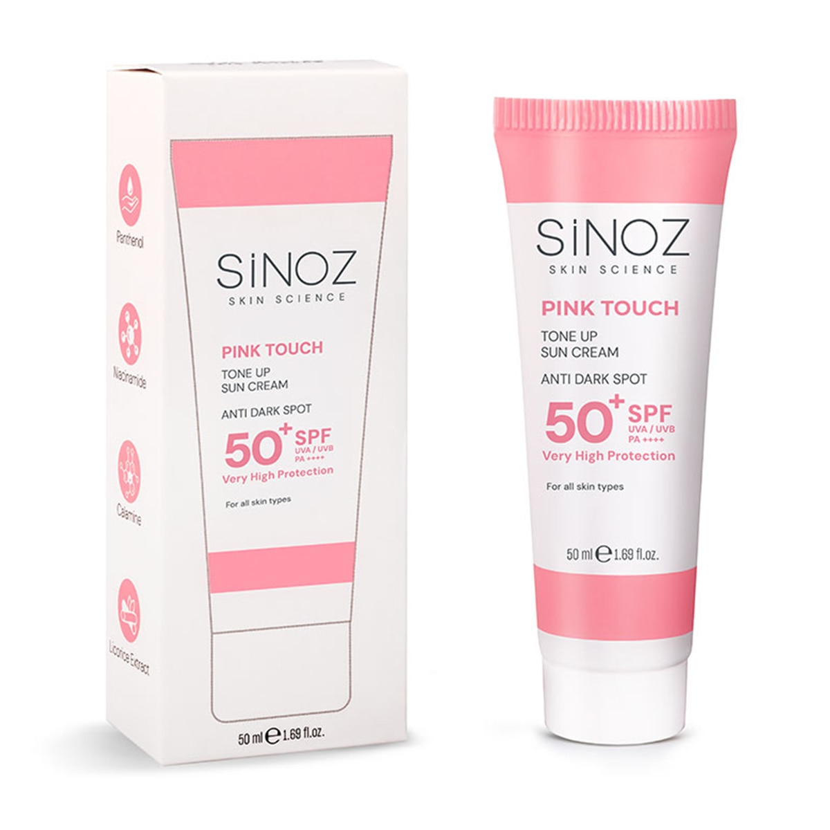  SİNOZ SINOZ Sinoz Spf 50+ Leke Karşıtı Krem 50 ml  Sinoz Spf 50+ Leke Karşıtı Krem 50 ml