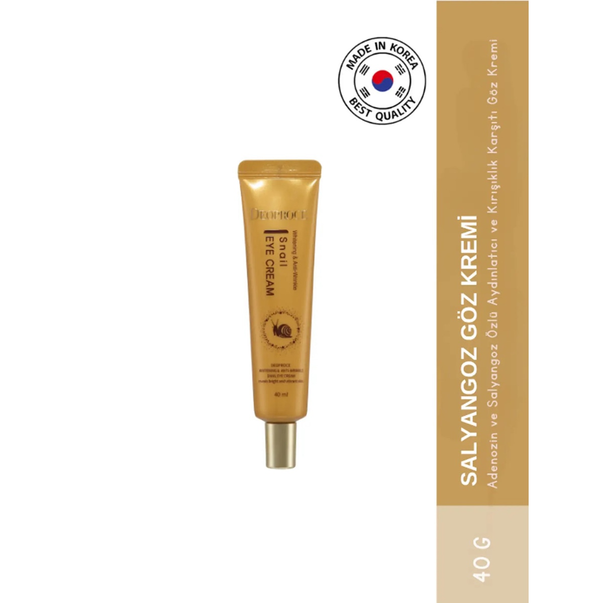  DEOPROCE KOREA DEOPROCE KOREA Deoproce Kore Snail Recovery Göz Kremi 40 ml  1 of 6 