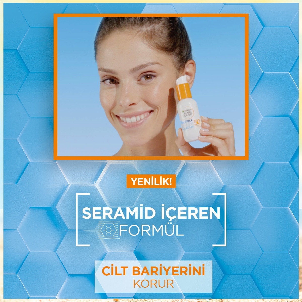  A.SOLAIRE A.SOLAIRE Garnier Ambre Solaire Invisible Serum Super UV Günlük Güneş Koruyucu Serum  1 of 6 