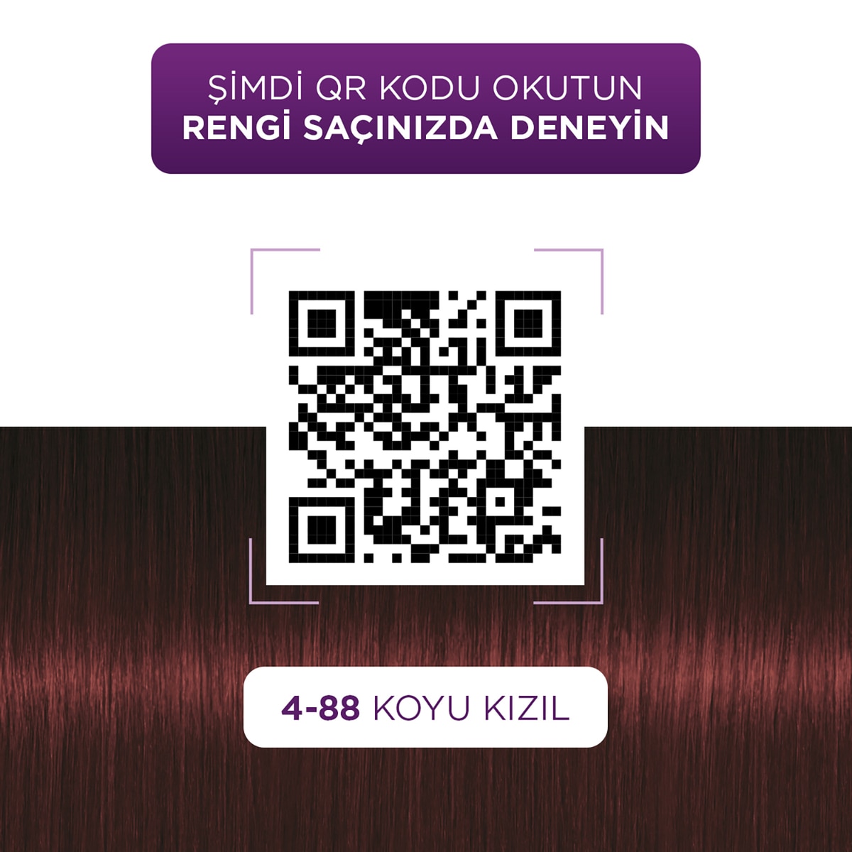 PALETTE NATURAL COLORS PALETTE NATURAL COLORS Palette Göz Alıcı Renkler Saç Boyası 4-88 Koyu Kızıl 1 of 10