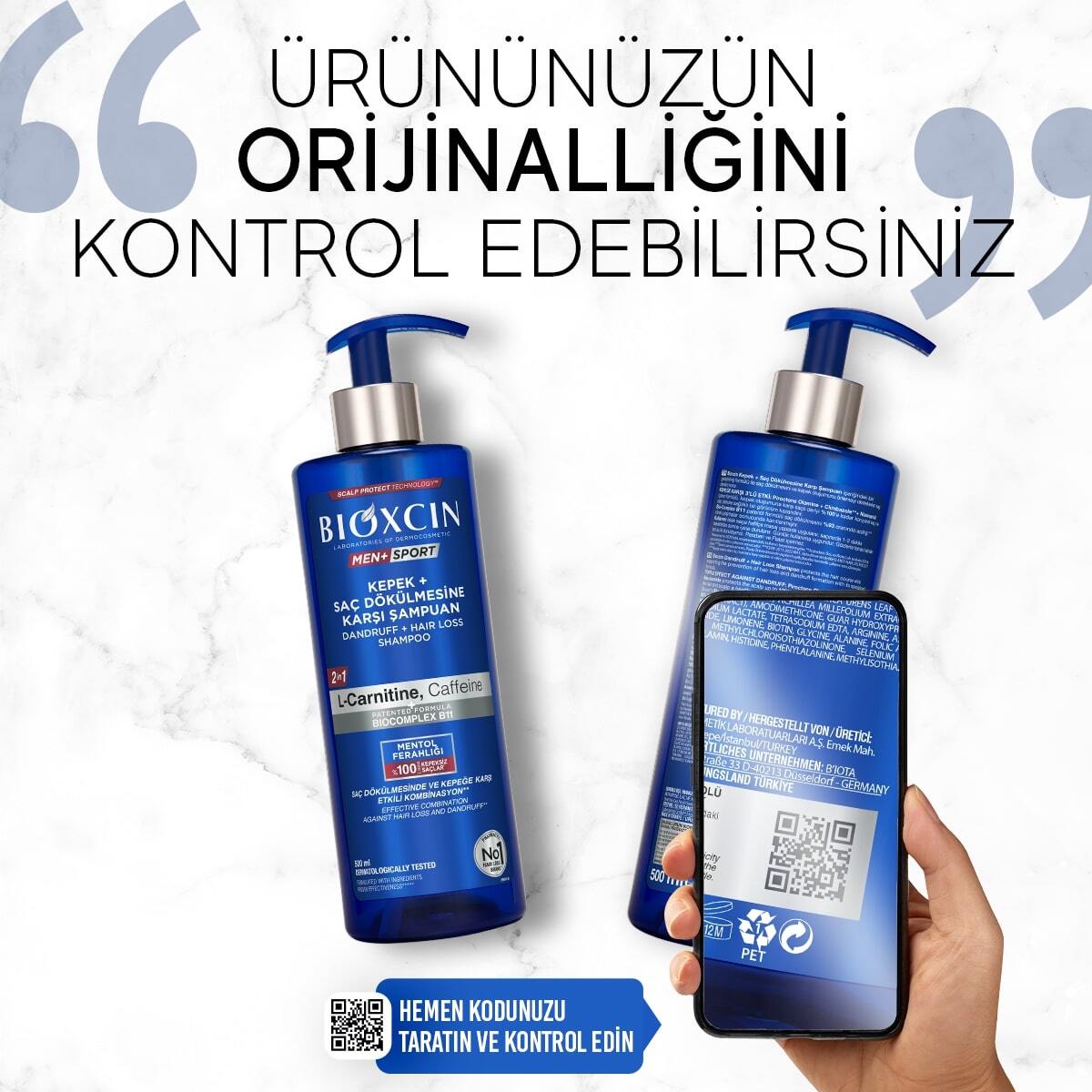  BIOXCIN BIOXCIN Bioxcin Şampuan Kepek ve Saç Dökülmesi 500 ml  1 of 7 